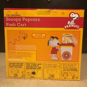 The original Snoopy popcorn push cart